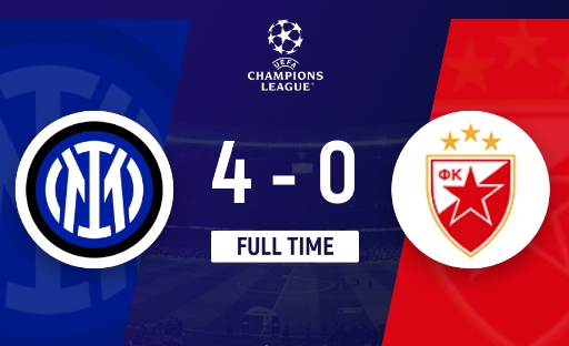 欧冠-国米主场4-0红星！塔雷米破门+两助攻恰20精彩任意球劳塔罗建功