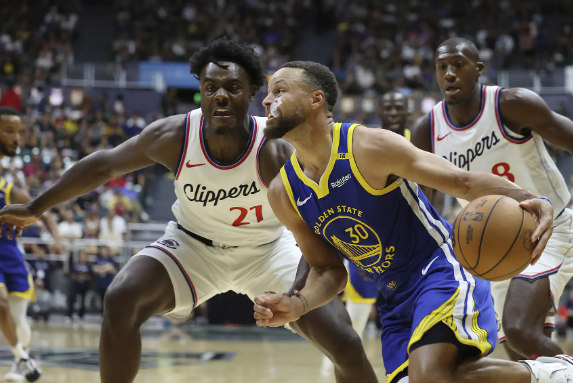 NBA季前赛-库里9分哈登13+8 沃特斯三世送绝杀 勇士91-90险胜快船 