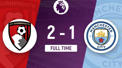 英超-伯恩茅斯2-1曼城,科克兹两助攻,格瓦破门 英超-伯恩茅斯2-1曼城,科克兹两助攻,格瓦破门