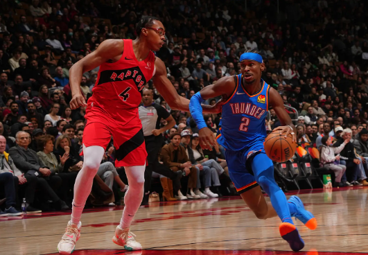 亚历山大30+5 杰威20+7 巴恩斯12+12+8 雷霆大胜猛龙