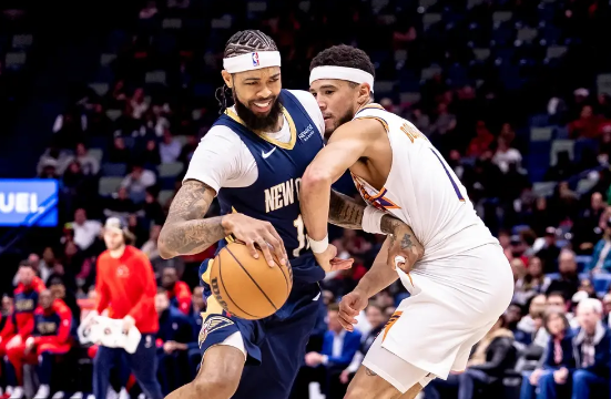 莺歌复出29+7 CJ25+6 布克28分 鹈鹕胜太阳终结9连败 莺歌复出29+7 CJ25+6 布克28分 鹈鹕胜太阳终结9连败