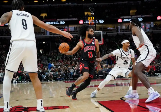 怀特31+7 许尔特连续关键2+1 拉塞尔三分6中0 公牛逆转篮网