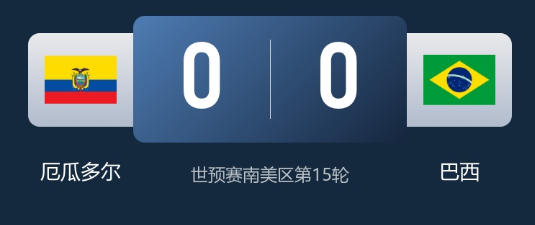 世预赛-安帅执教巴西首秀0-0厄瓜多尔 维尼修斯错失破门良机 世预赛-安帅执教巴西首秀0-0厄瓜多尔 维尼修斯错失破门良机